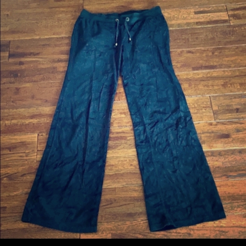 Miss me black velvety sexy comfy lounge pants
